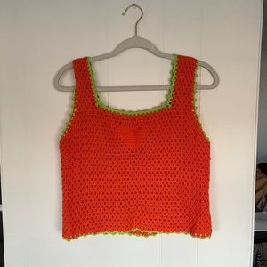 Harry Styles Watermelon Sugar Orange Knit Top